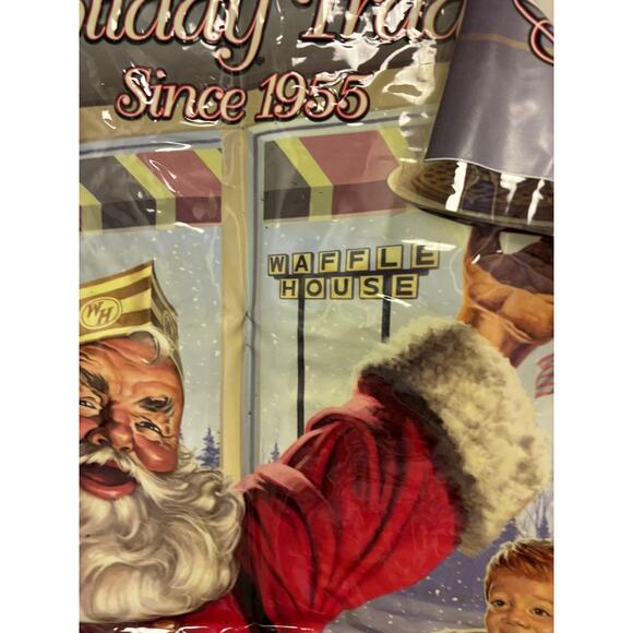 Waffle House Coca-Cola Santa “A Holiday Tradition Since 1955” Window Cling - Picture 4 of 4